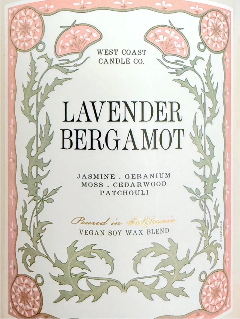 Leoben Company Lavender Bergamot Scented Candle - Cream